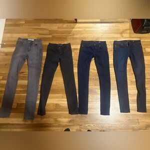 Lot of 5. Tripp NYC, Kill City Denim Pants all size 25. Lightly worn